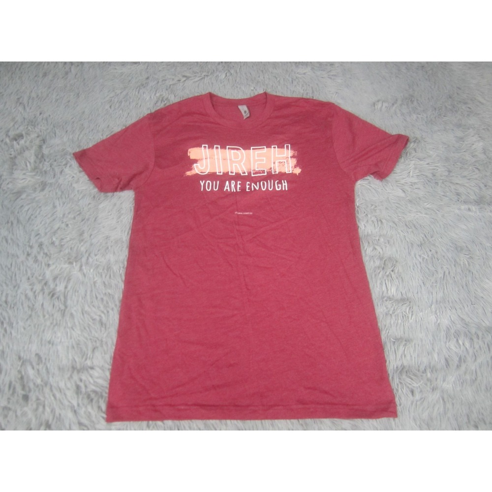 Jireh You Are Enough Shirt Mens Small Red Eternal Light‎ Christian Graphic Tee